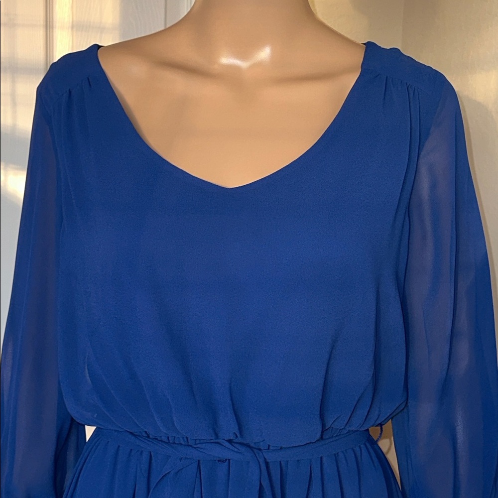 I.N. San Francisco Royal Blue Dress Size Small. - Picture 4 of 15